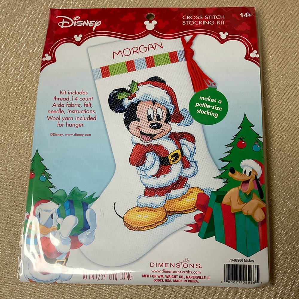 Disney Mickey Mouse Crosstitch stocking kit